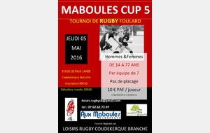 ERCB - Maboule's Cup 5 à Lapize le jeudi 5 mai